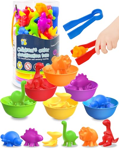 Yetonamr Counting Dinosaurs Montessori Toys for 3...
