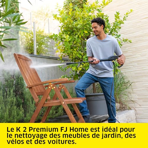 Kärcher Nettoyeur Haute Pression K 2 Premium FJ Home Pression max 110 bar Débit 360 /h Surface 20 m²h Filtre à Eau Poids 4 2kg Pistolet Haute Pression Lance Rotabuse Buse à Mousse Home Kit - vue 2
