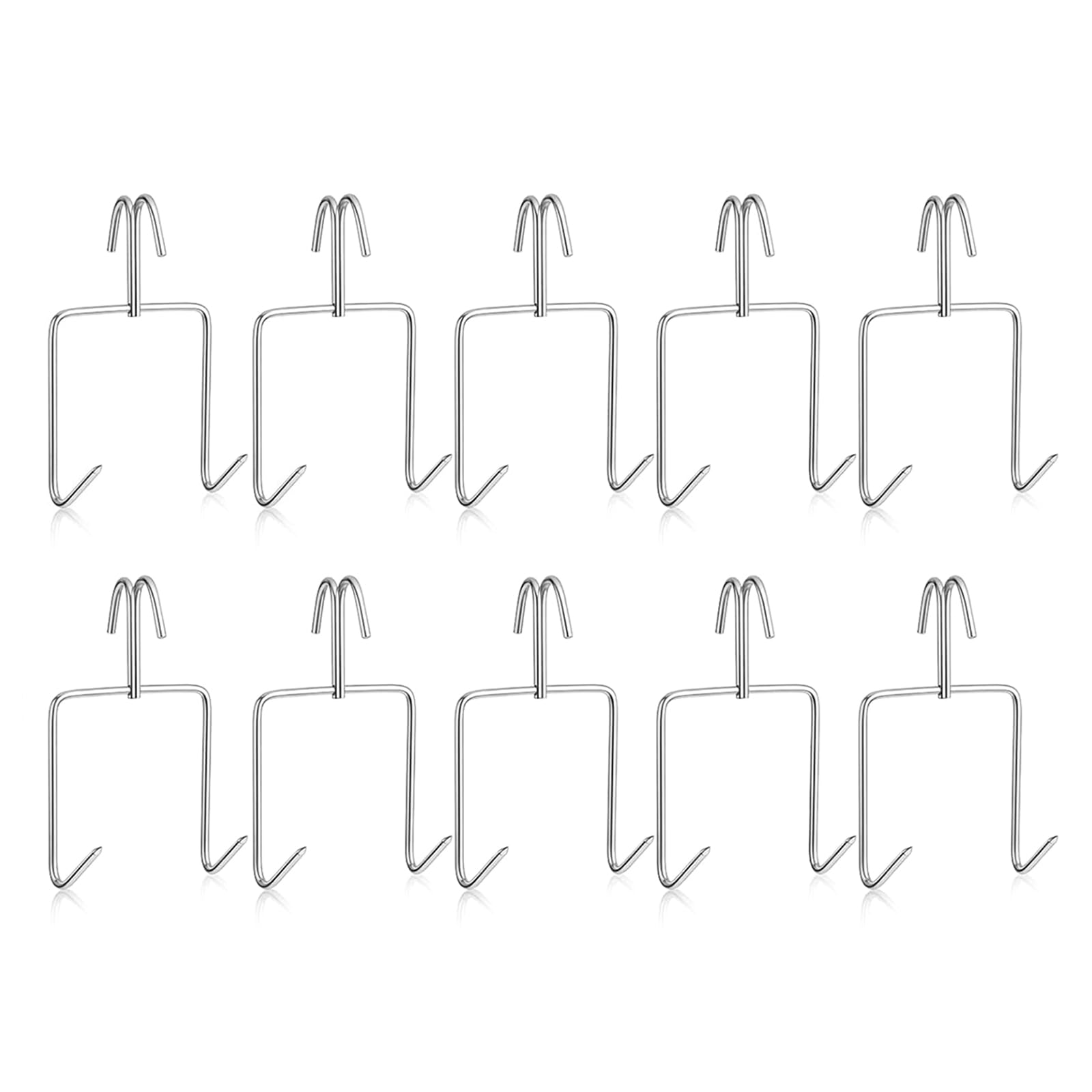 OSNIYAW 10Pcs Sturdy Butchers Accessories Heavy Duty Meat Hangers Produced for Meat Handling and Stable Suspension Rustless Hooks