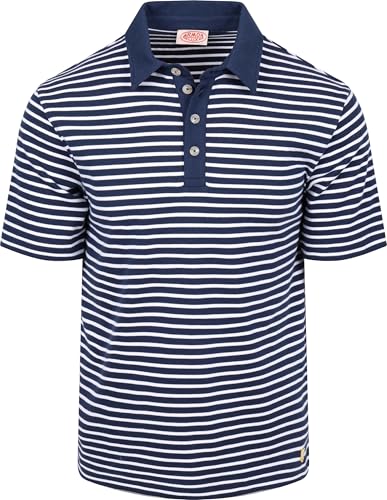 Image of Armor-lux Armor-Lux Polo Shirt Stripes Navy, Blue,Dark Blue, L