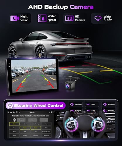 Image of [4+64G] Android 15 Car Radio Stereo for Honda Civic 2006-2011 with Wireless CarPlay & Android Auto, 10.1 Inch in-Cell Screen Car Auido with AHD Backup Camera GPS WiFi FM RDS Radio EQ SWC