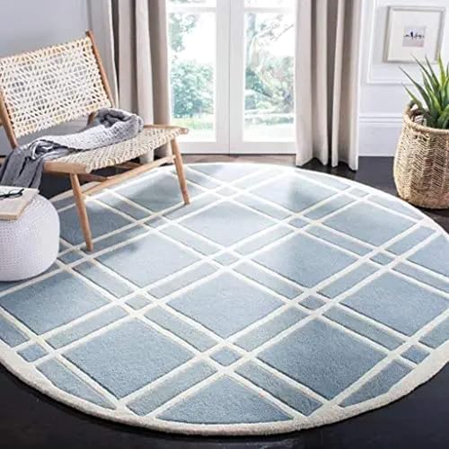 Image of Sifa Carpet Modern Round Area Rug - Hand-Tufted with 100% NZ Wool, Thick & Soft Circular Carpet for Living & Dining Room, Weight -87 Pund, Size-12x12 Feet (144x144 Inch Round)