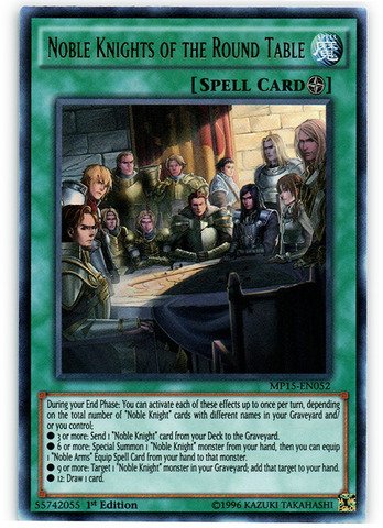 YU-GI-OH! - Noble Knights of The Round Table (MP15-EN052) - Mega Pack 2015 - 1st Edition