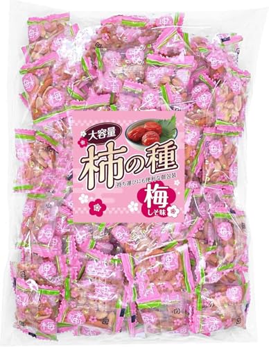 【 小袋 豆 菓子 】柿の種 業務用サイズ 梅しそ味 520g /国内製造 大容量 個包装 梅 柿ピー 落花生 しそ梅 梅干し おつまみ 豆まき 節分