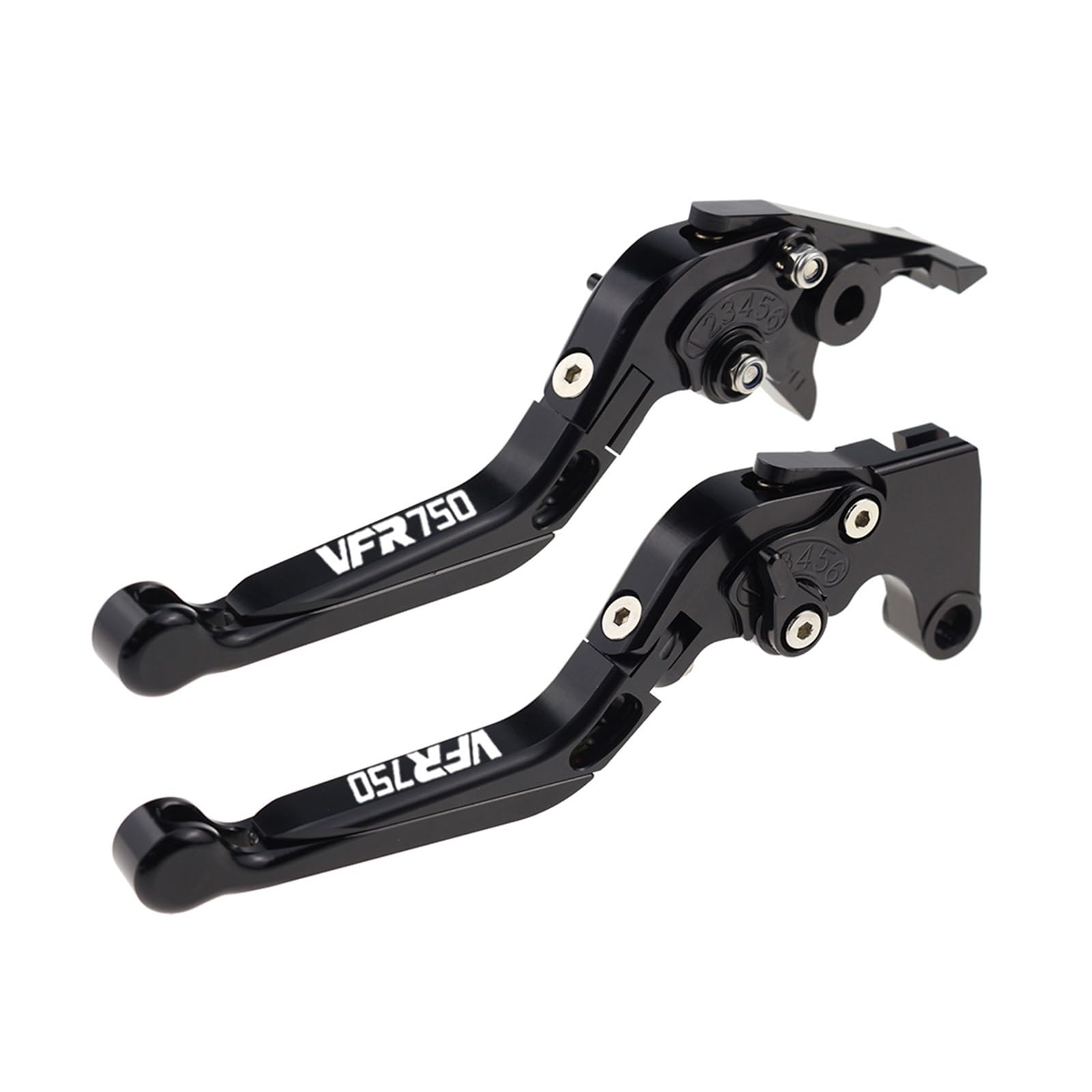 Yxbswbjd 12 Aluminum Alloy Folding Brake Lever For Vfr750 Motorcycle Folding Extendable Brake Clutch Levers(12)