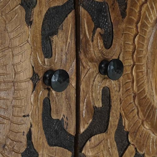 Commode élégante en bois massif pour optimiser les petits salons - 8