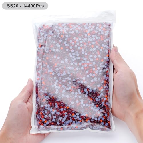 Image of Hotfix Rhinestones Bulk, 14400PCS Hyacinth Hot Fix Rhinestones for Clothes DIY Decoration Crafts, Hyacinth, SS20, 4.6-4.8mm