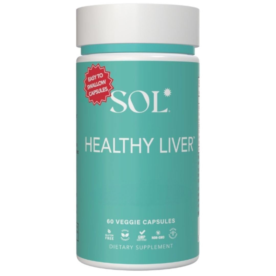 Healthy Liver Supplement: Cleanse Supplement for Liver Health, Encourages Liver Enzymes Production, Increased Metabolism, 60 Easy-to-Swallow Capsules