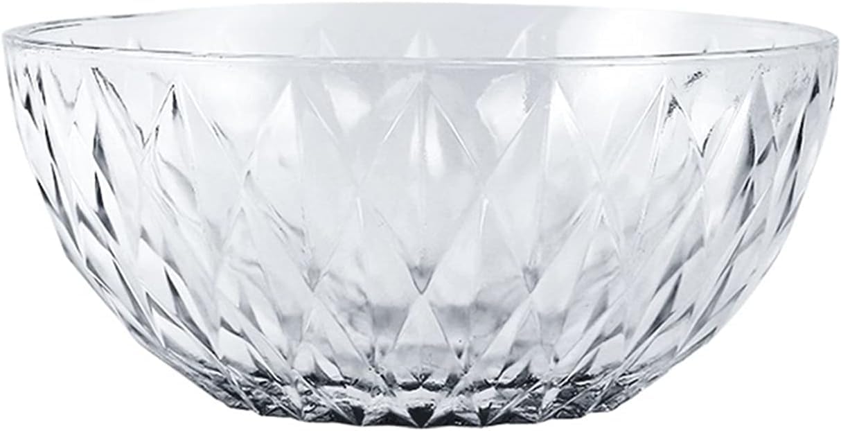 Saladier Bol à fruits, saladier, bols en verre Bol en verre transparent for la maison Plats à salade de fruits Réseau Dortoir Bol de riz rouge de nouilles instantanées Résistance aux bols à bonbons th