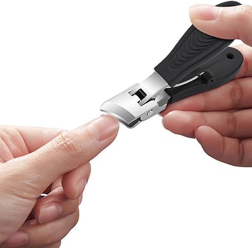 Miniatura 8 de Cortaúñas inclinadas antisalpicaduras con apertura de mandíbula ancha, cortador de uñas resistente con mango cómodo, perfecto para cortaúñas de los