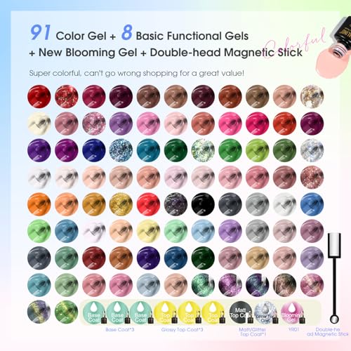 Set de Esmaltes de Gel ROSALIND 101 Piezas miniatura 2