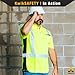 KwikSafety - Charlotte, NC - Estimator Short Sleeve Safety Shirt - Y-Neck Buttonup - Class 2 ANSI OSHA High Visibility Reflective Gear/Orange XL
