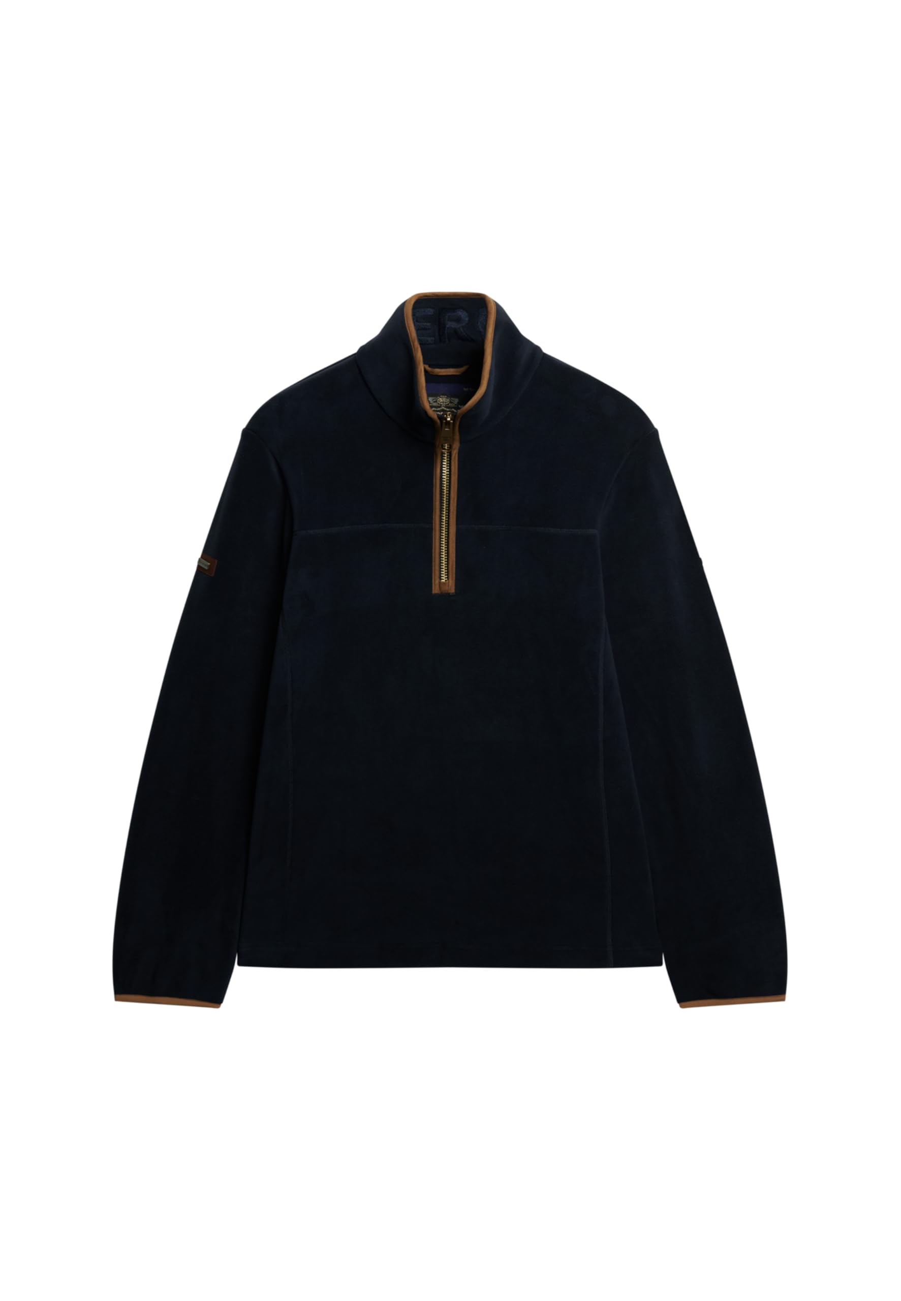 Superdry Men's Bleu 1/2 Zip Fleece Estate
