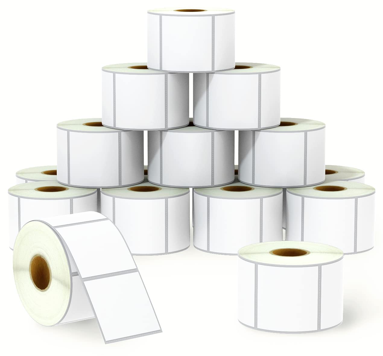 BETCKEY - 2.25" x 2" (57 mm x 51 mm) UPC Barcode & Address Labels Compatible with Zebra & Rollo Label Printer,Premium Adhesive & Perforated [16 Rolls,