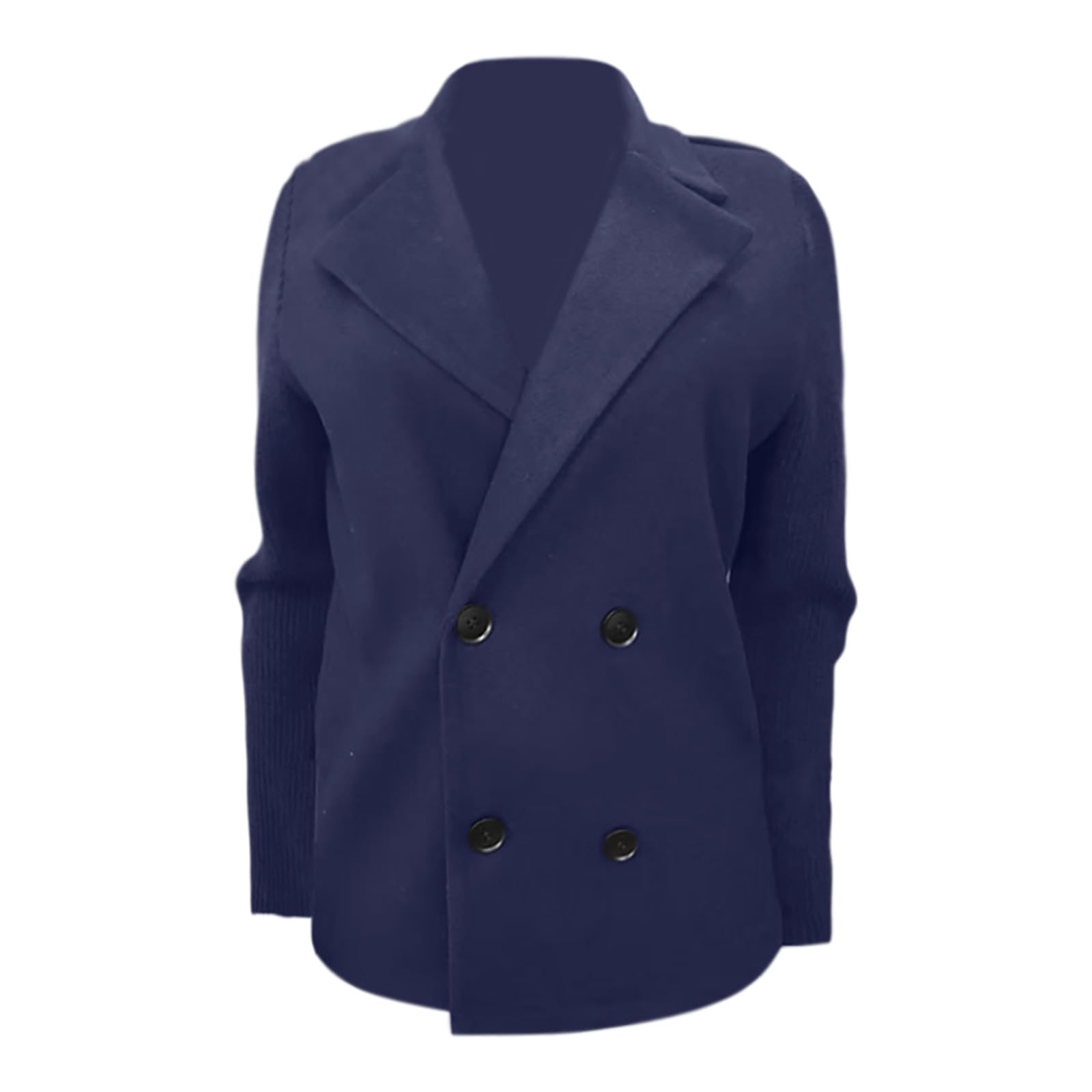 Piumino Donna Cappotto Aperto con Bottoni in Tinta Unita da Donna, Primavera 2025, Cappotto da Lavoro Festa