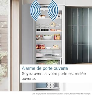 Bosch KGE39ALCA- Série 6, Réfrigérateur combiné pose-libre, 201 x 60 cm, Inox