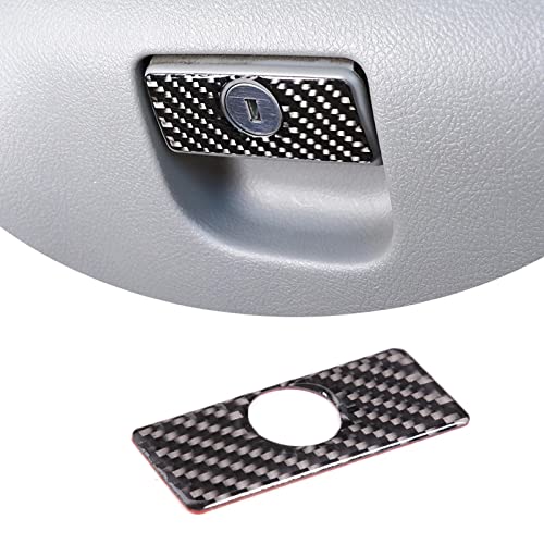 Soft Carbon Fiber Car Central Control Co-drive Glove box Switch Cover Trim,Sundries Box Handle Cover Trim Sticker For Toyota Tundra 2007 2008 2009 2010 2011 2012 2013 Car Accessories (carbon fiber)