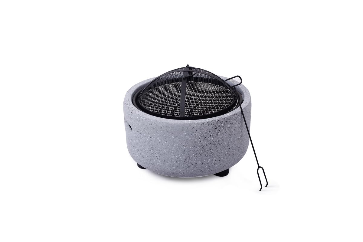 Amazon Brand - Umi FireStone Ceramic Barbeque grill set for home | 2 in1 Grill & Fire Pit, Easy Assemble Charcoal Griller BBQ With Set of Accessories (5 Wooden Skewers,1 Tong,2 Pack Spice (B0BXWT629P) Amazon Price History, Amazon Price Tracker