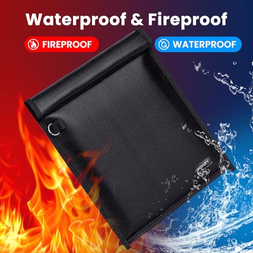 Image of Faraday Bag for Laptops (20 x 15 inches), Faraday Cage, Faraday Bags for Phones & Key Fobs, Fireproof & Water Resistant Bag, Anti-Theft Pouch, Anti-Hacking Case Blocker (Black)