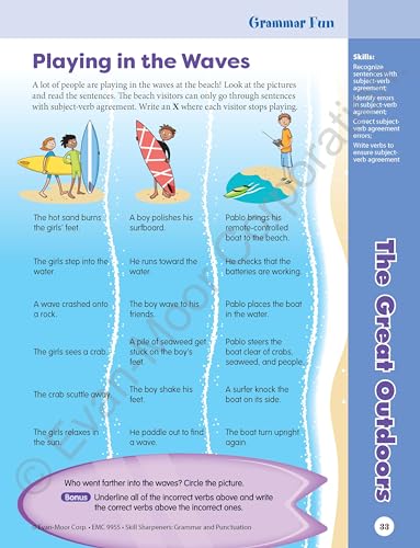 Skill Sharpeners Grammar and Punctuation, Grade 5