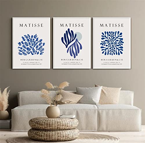 Affiches Matisse fleur bleue : une touche de poésie minimaliste pour illuminer votre intérieur