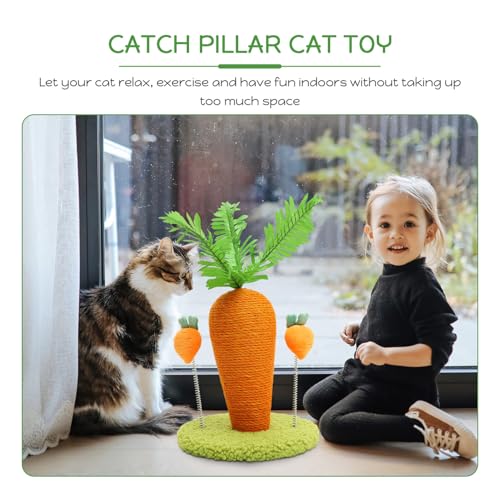 Poste rascador para gatos POPETPOP con cuerda de sisal miniatura 7