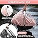Baby Car Seat Cover, Waterproof Carseat Cover with EVA Transparent Window, Universal Car Seat Rain Cover with Storage Bag, Breathable Baby Carrier Cover for Cold Weather