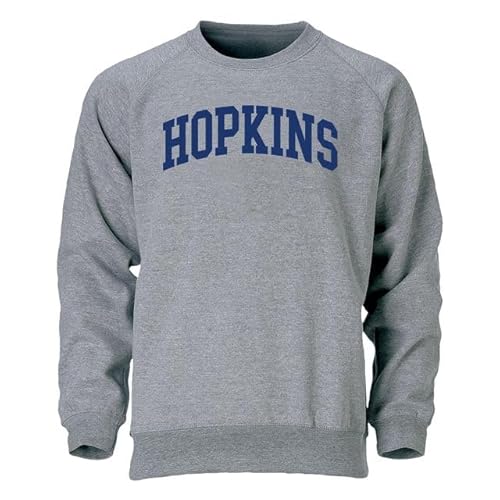 Barnesmith Johns Hopkins University JHU Blue Jays Crewneck Sweatshirt, Heritage, Charcoal Grey, XX-Large