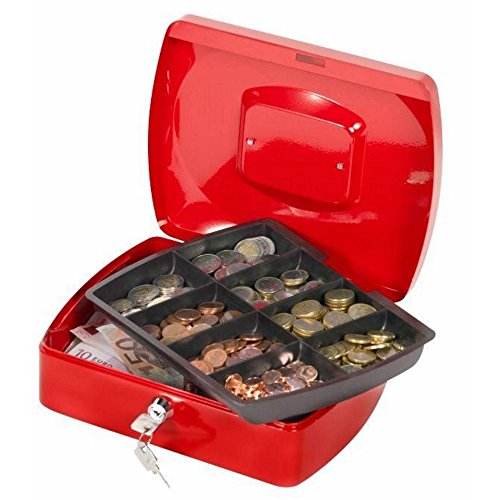 Preisvergleich Produktbild Q-Connect KF04251 Geldkassette 25,4 cm rot