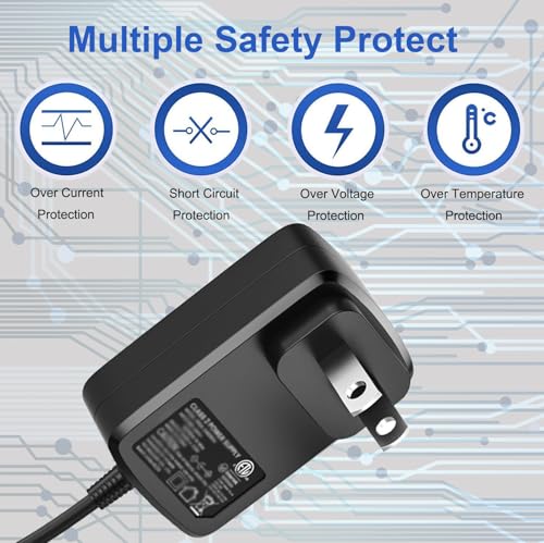 Image of 28.8V Charger Replacement for Shark Vertex DK33-288080H-U, Compatible with IZ662H IZ682H IZ462H IZ440H IZ441HBRN IZ482H IZ483H Cordless Vacuum Cleaner, AC DC Power Adapter 6FT