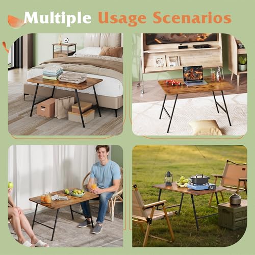 WLIVE Folding Coffee Table