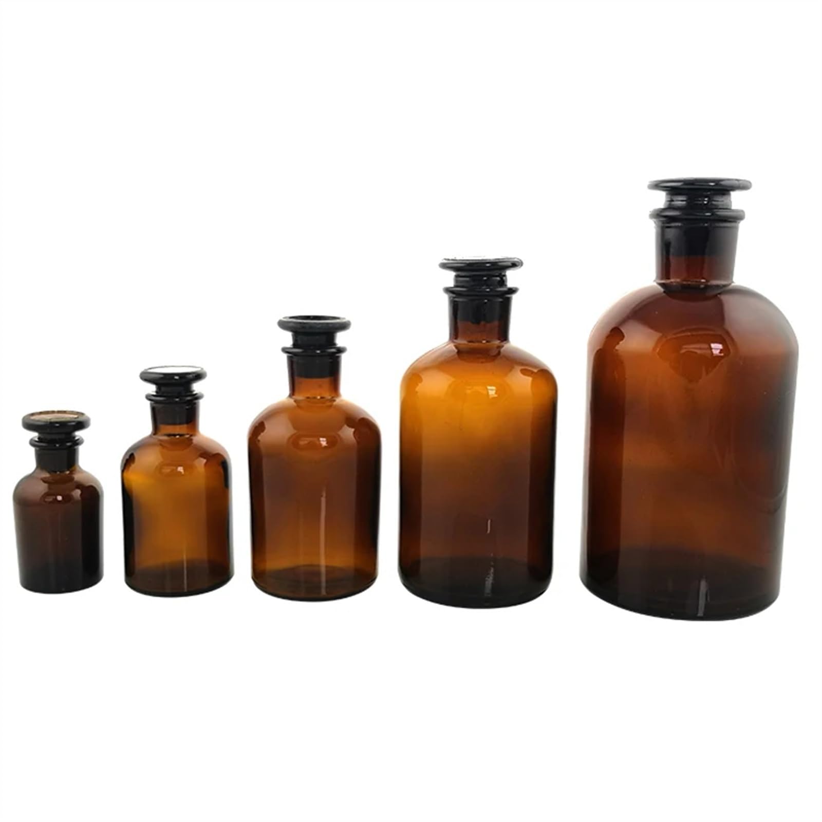 CQAHDSEVF Borosilicate Glass Bottles, Glass Reagent Bottles Brown 60-1000ml(1000ml)