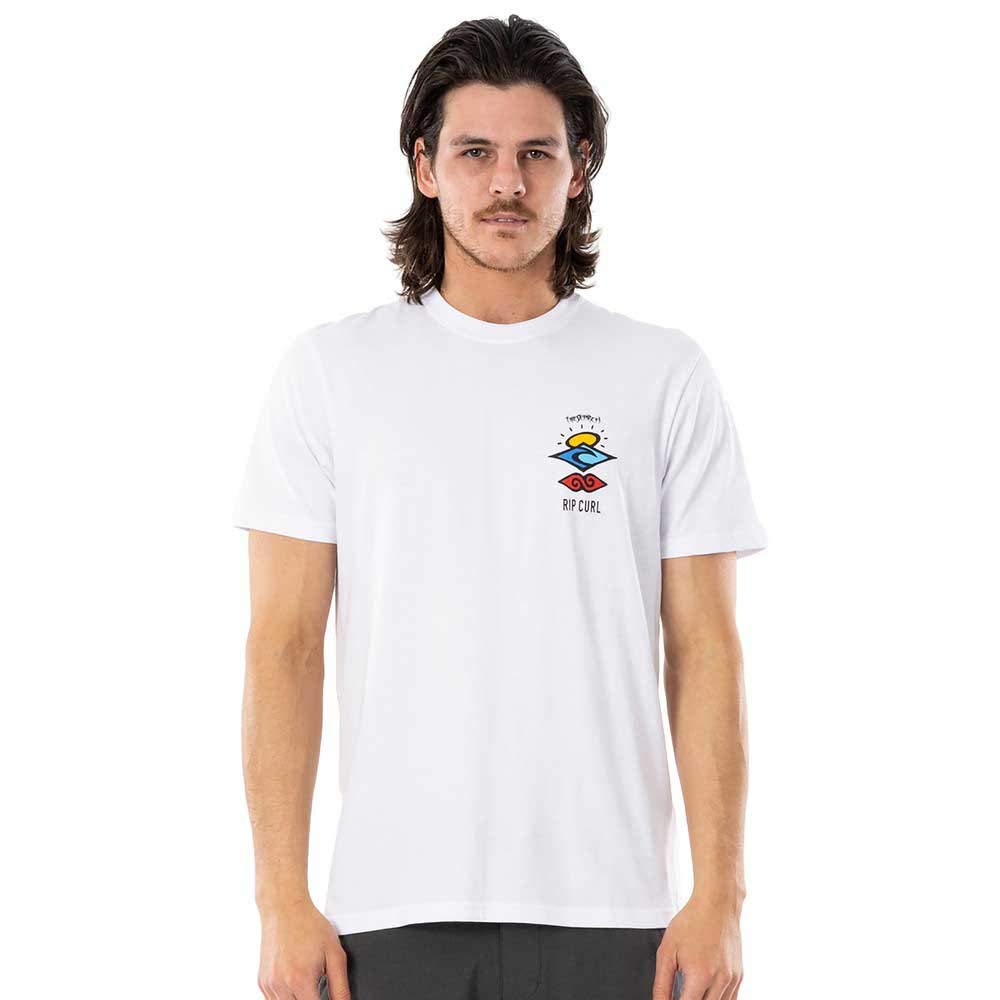 RIP CURL Search Icon Mens Tee - White