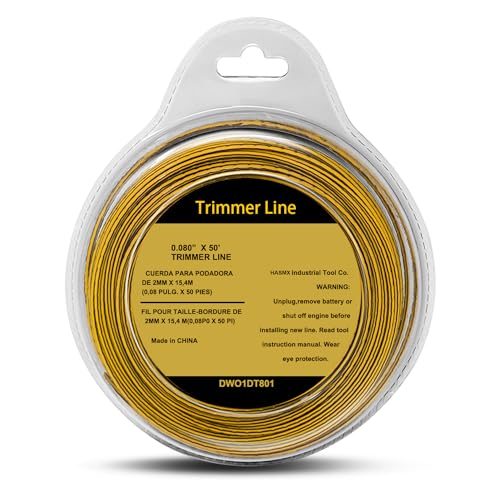 50ft X 0.08 Inch - DWO1DT801 String Weed Trimmer Line for