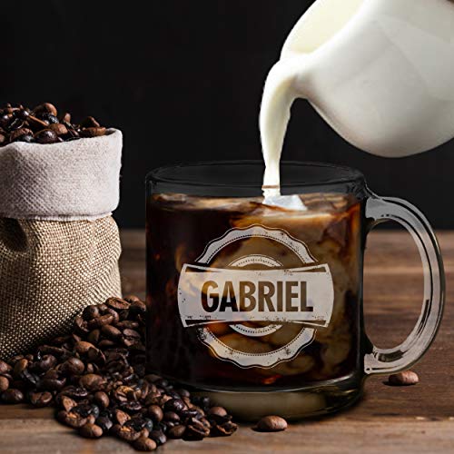 Taza de vidrio personalizada 13 onzas miniatura 2
