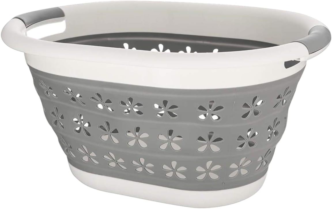 ADEPTNA Sturdy Collapsible Compact Pop Up Washing Basket House Washing Cloth Space Saving