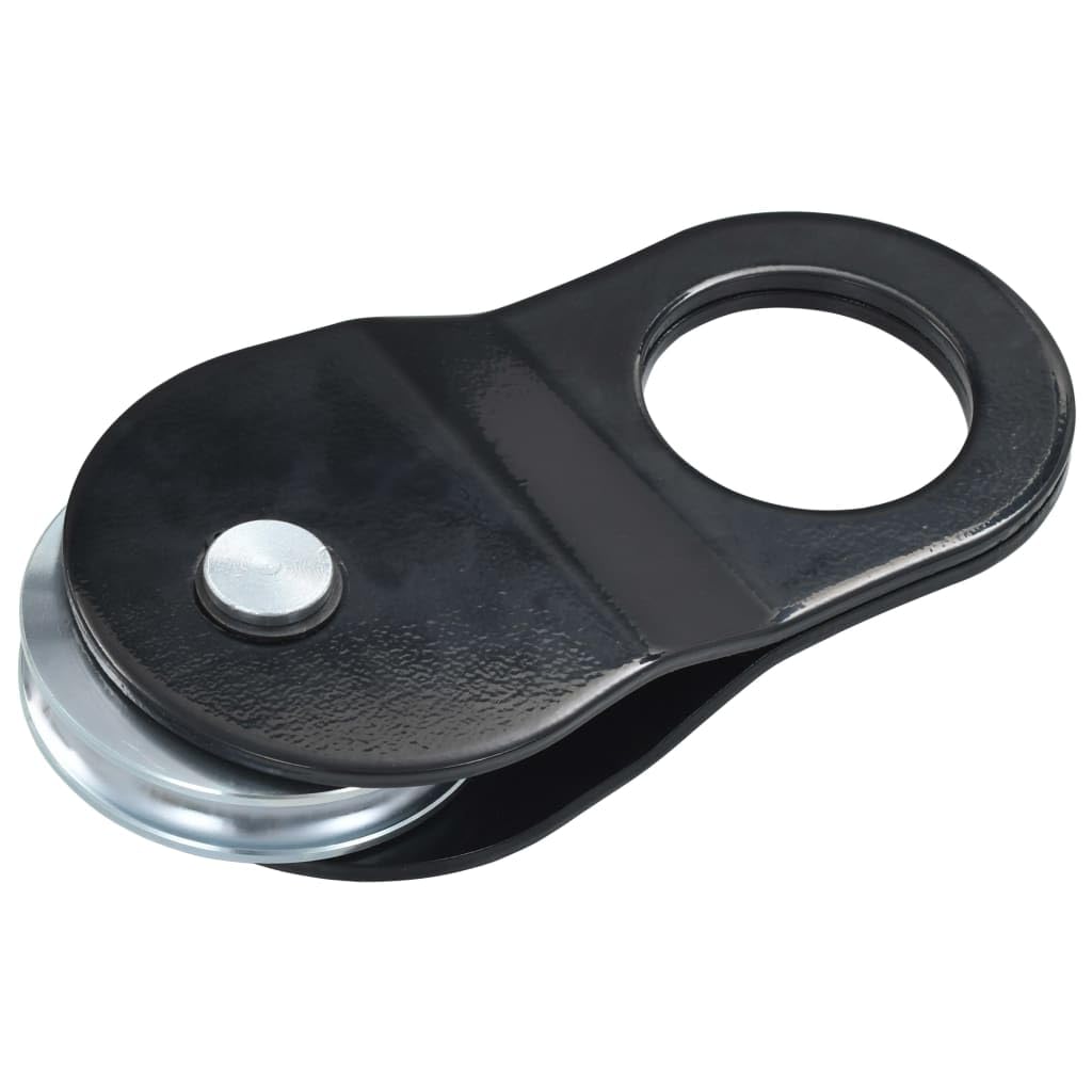 Umlenkrolle Stahl flaschenzug seilrolle mit 10 Tonnen Tragkraft, pulverbeschichtet, 130 x 48 x 262 mm, für Seile 1-15 mm, ideal zum Ziehen, Bergen, Werkstatt und Industrieeinsatz