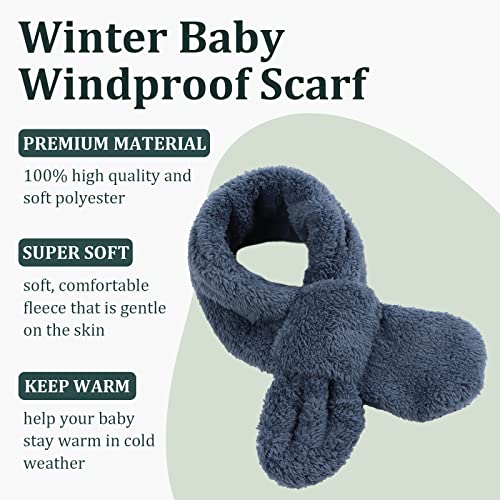 Image of JANGANNSA Fleece Kids Scarf - Warm Winter & Autumn Neck Warmer for Boys & Girls 1-6Y
