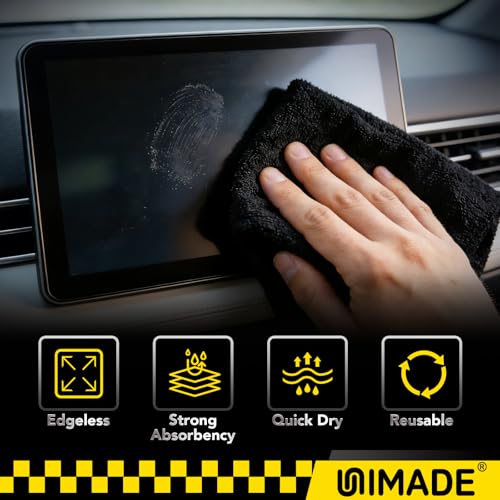 image for UNIMADE Microfiber Cleaning Cloth, 100 Pack Microfiber Towels for Cars
