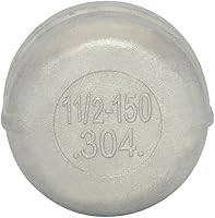 Vista 5 de 1-1/2 "1.5" Cap,NPT hembra roscada de tubería fundida,Acero inoxidable 304