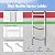 HomiShare Egress Ladder 3-Step Basement Egress Ladder, 400LBS Load Capacity Metal Basement Ladder, 41"x15.3"(LxW) Egress Window Ladder with Silver Polished Surface Use for Egress Window Well