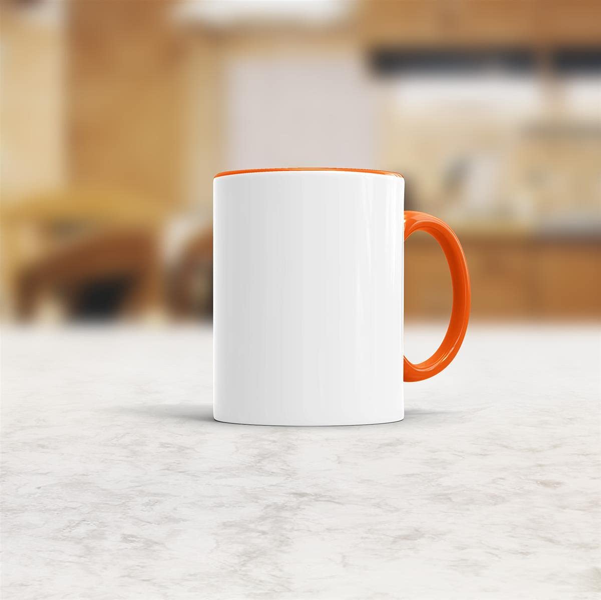 Bastel-Tassen Set - 2 Weiße Keramiktassen Zum Selbstgestalten, Innen Rot