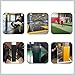 We Pad It Safety Pole Pad, for Square Pole Only, 6 FT Tall, 1” Thick Foam, Weatherproof, UV-Resistant, Hook/Loop Closure