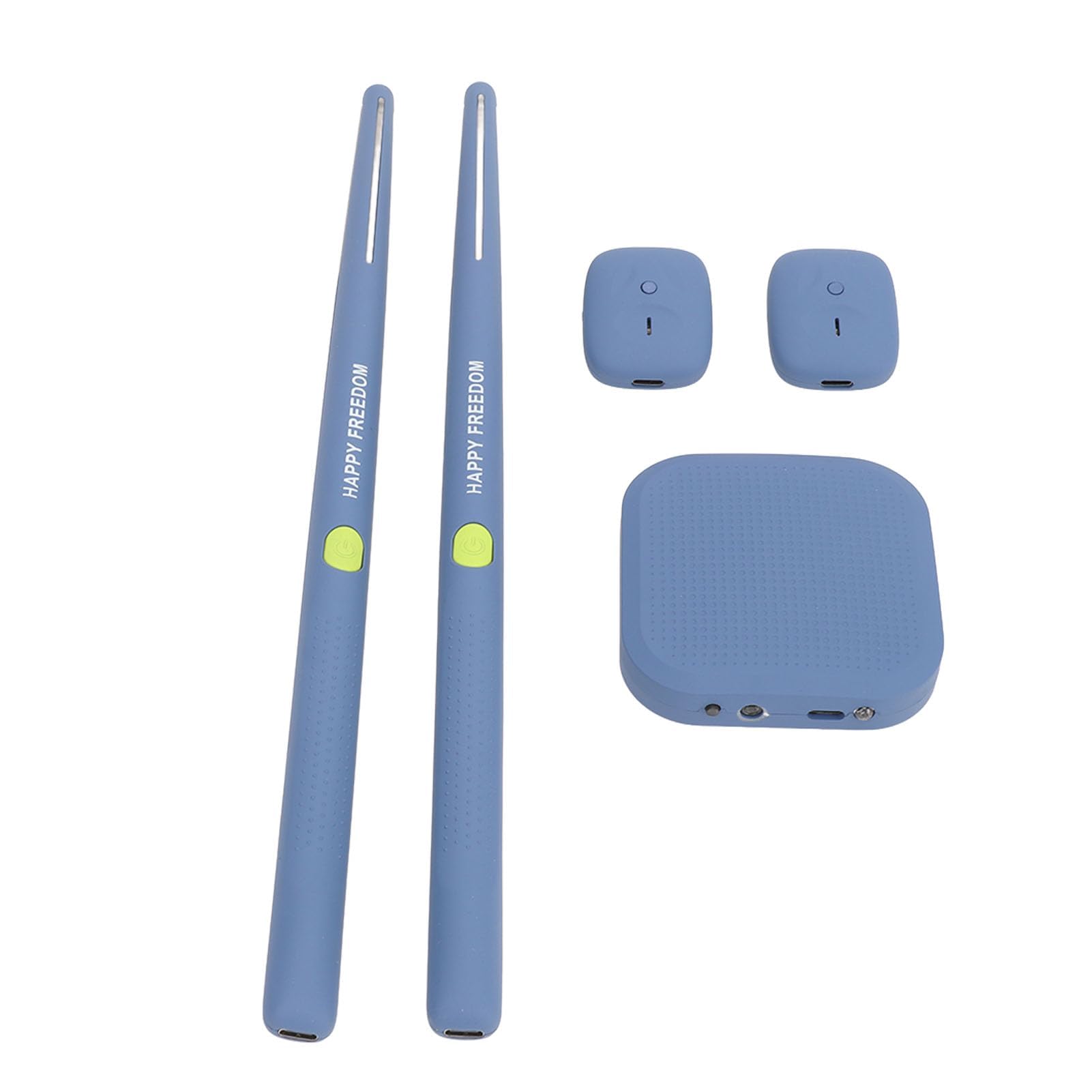 Set di Batteria per realt¨¤ Virtuale, Kit di Batteria Elettronica Portatile per Principianti Bambini Adulti per Casa, Ufficio, Giardini, Parchi (BLUE)