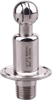 DERNORD Sanitary Rotary Spray Ball 1.5"TC X 1/2"MNPT CIP Tank Cleaning Ball