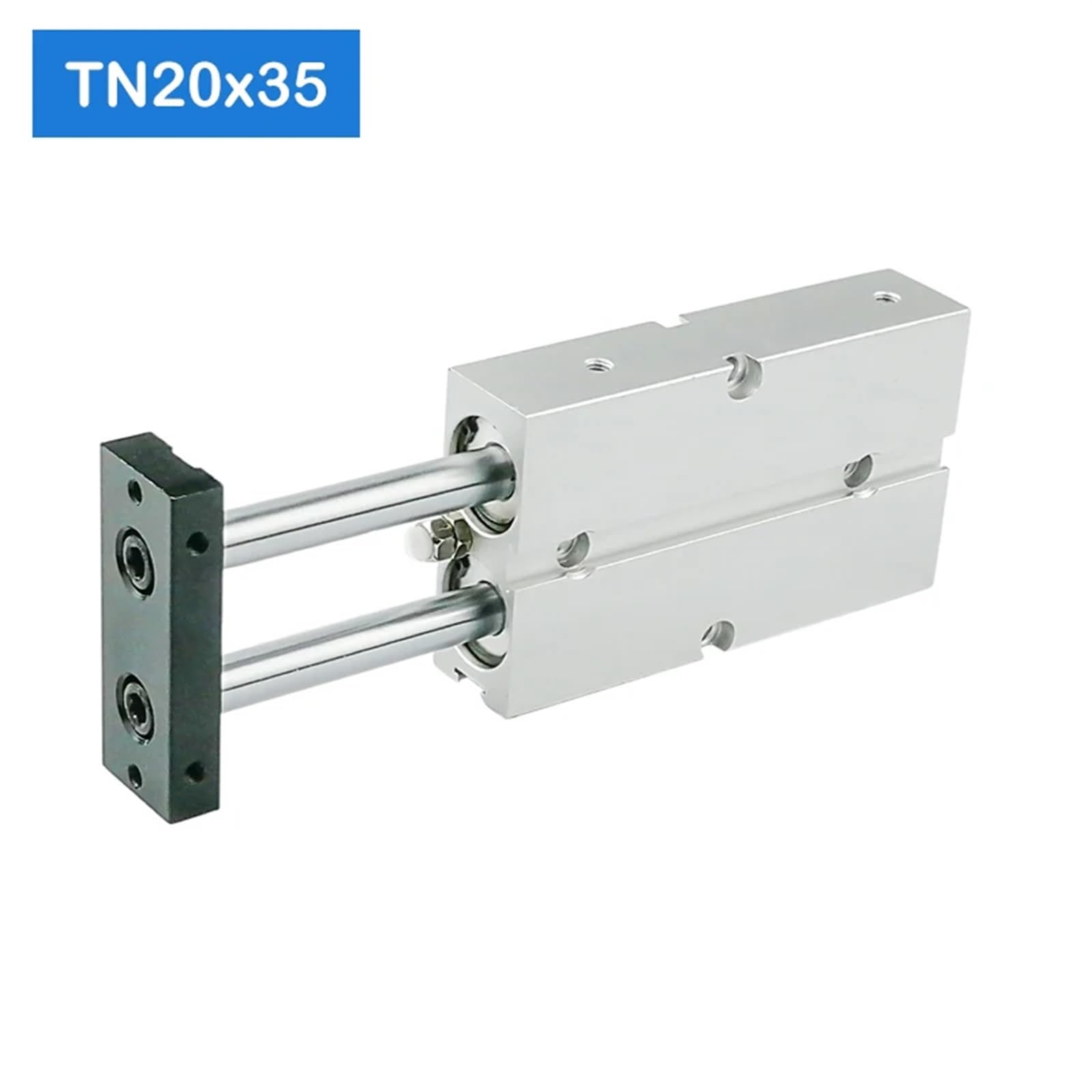BIVOO TN20 * 100-S Cilindros de Aire compactos de 20 mm de diámetro y 100 mm de Carrera TN20X100-S Cilindro neumático de Aire de Doble acción