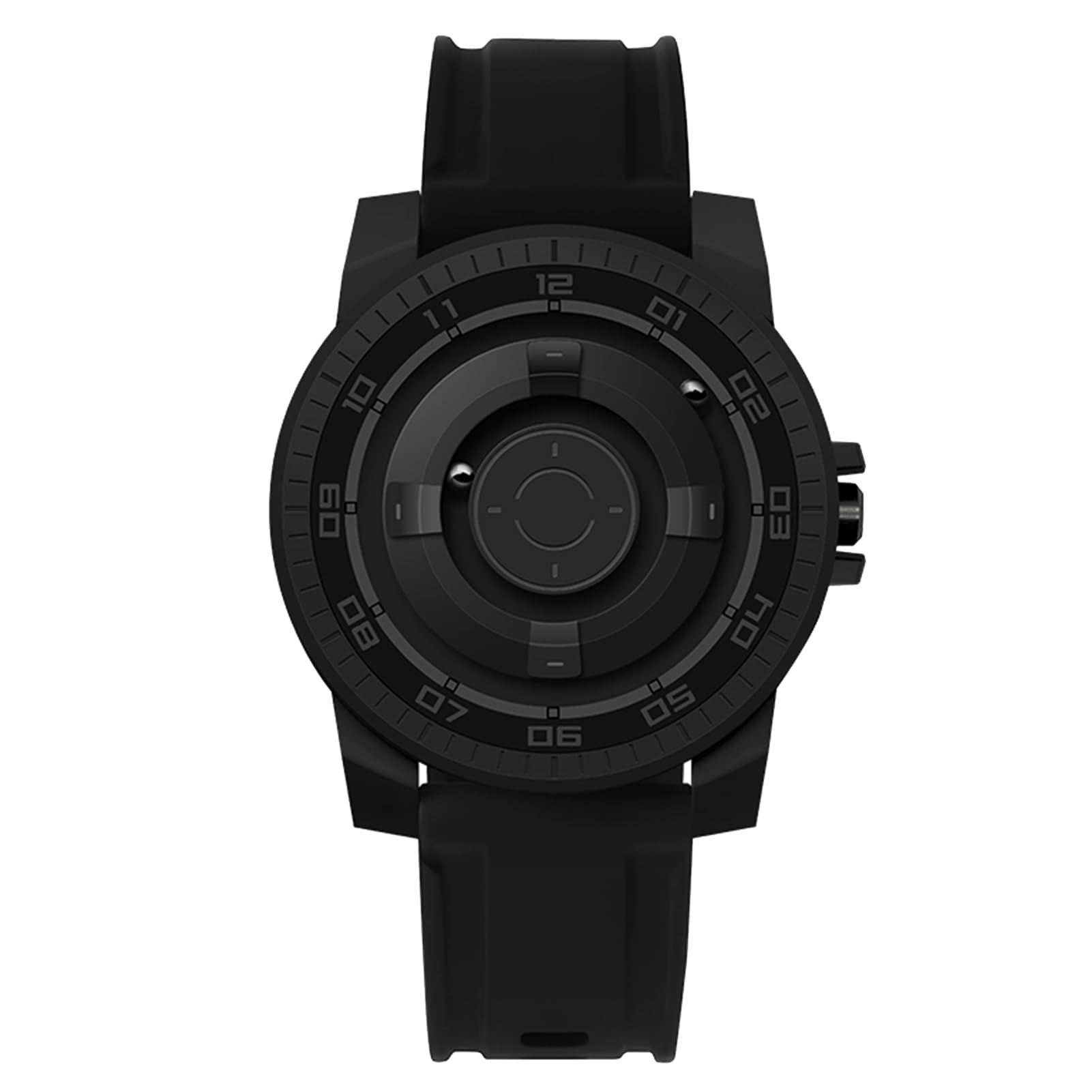 ZJchao Orologio da Polso Al Quarzo Impermeabile con Sospensione Magnetica con Orologio da Coppia con Conchiglia Nera