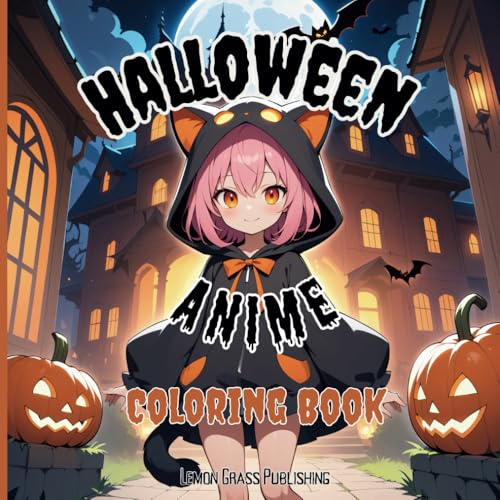 Halloween Anime Coloring Book for Kids: Fun and Cute Anime-Style Halloween Characters to Bring to Life! image 2