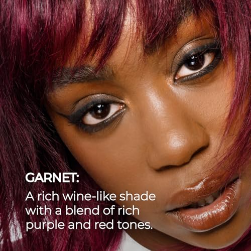 Image of XMONDO Color Garnet Depositing Mask, Burgundy Hair Dye, 8 Fl Oz | Semi-Permanent, Infused with Bond Booster & Hyaluronic Acid for Nourishment, Revitalization & Repair, Vegan Formula