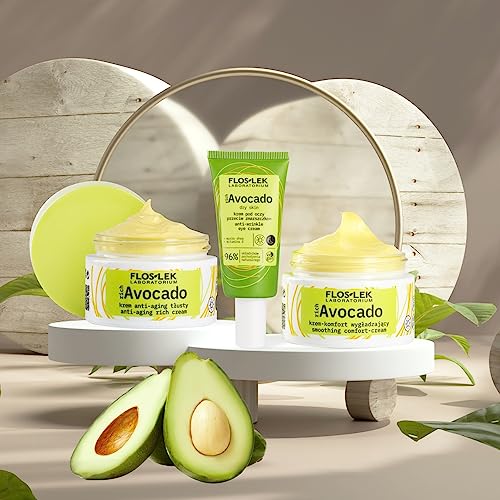 FLOSLEK richAvocado Anti-Wrinkle Eye Cream | Visibly Reduces Dark Circles, Puffiness & Crows Feet | Eye Lifting Serum to Brighten, Revive and Refresh | 30 ml - Image 4
